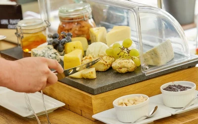 International breakfast buffet for one adult